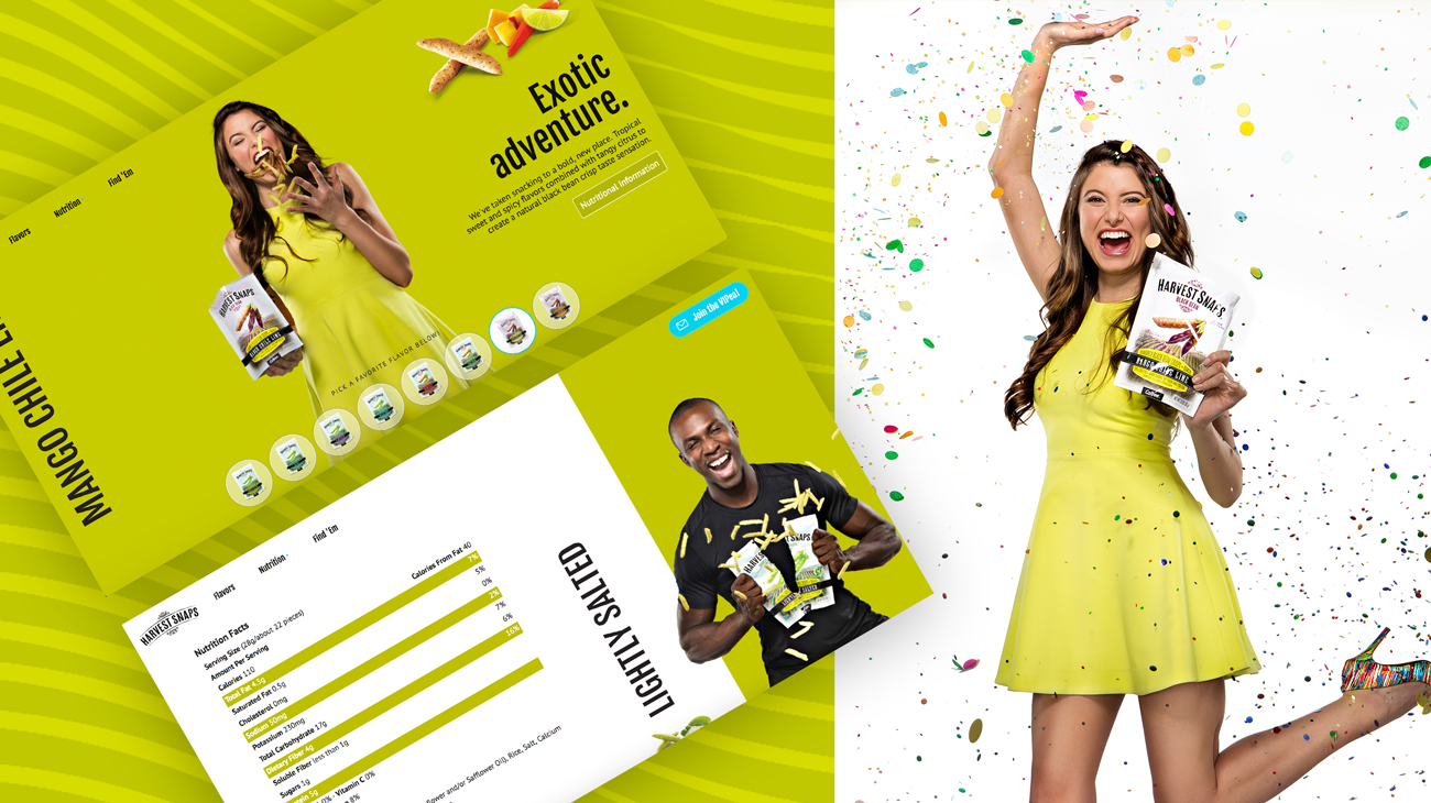 Home and ingredient page web design