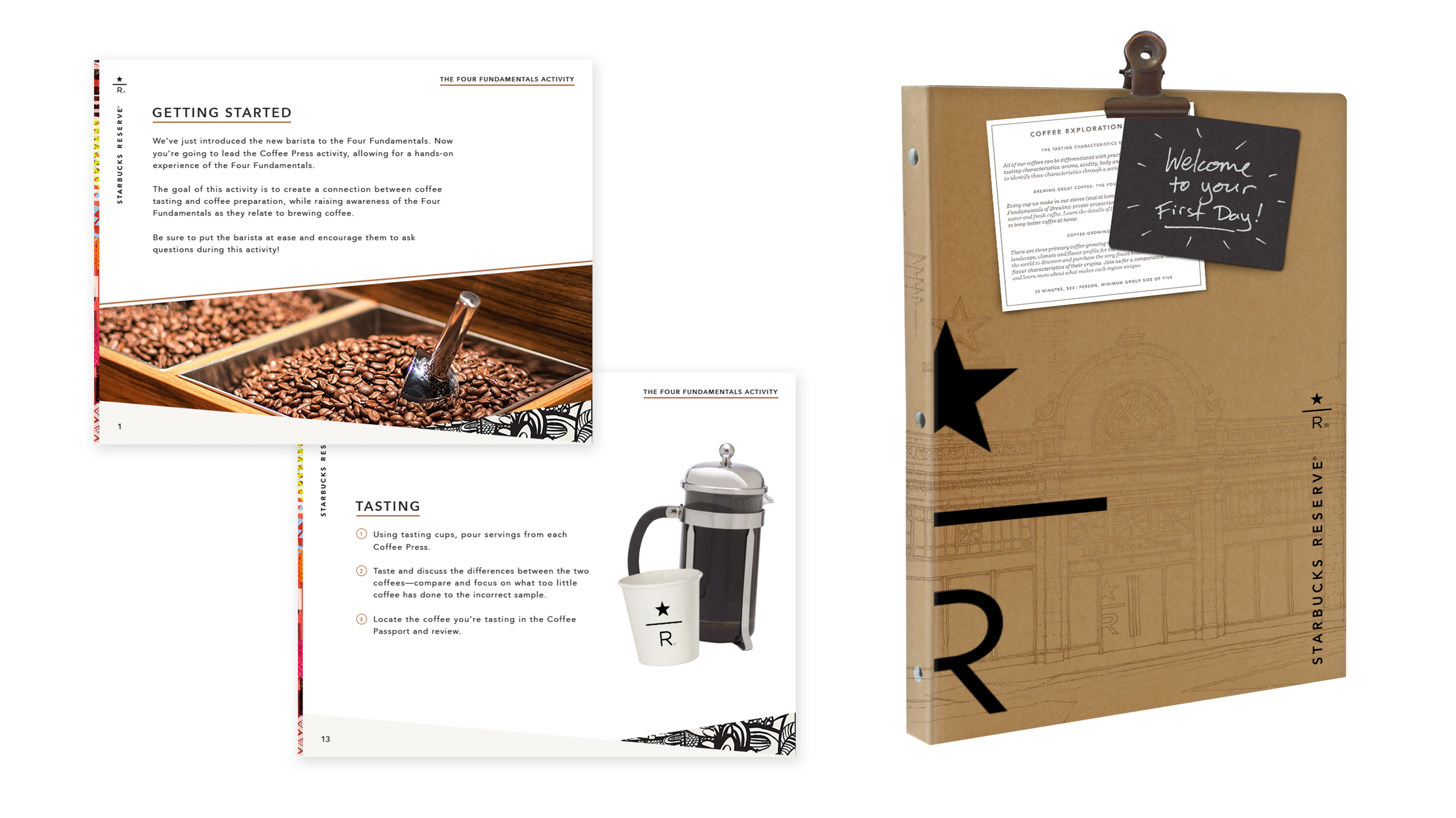 Starbucks welcome barista binder