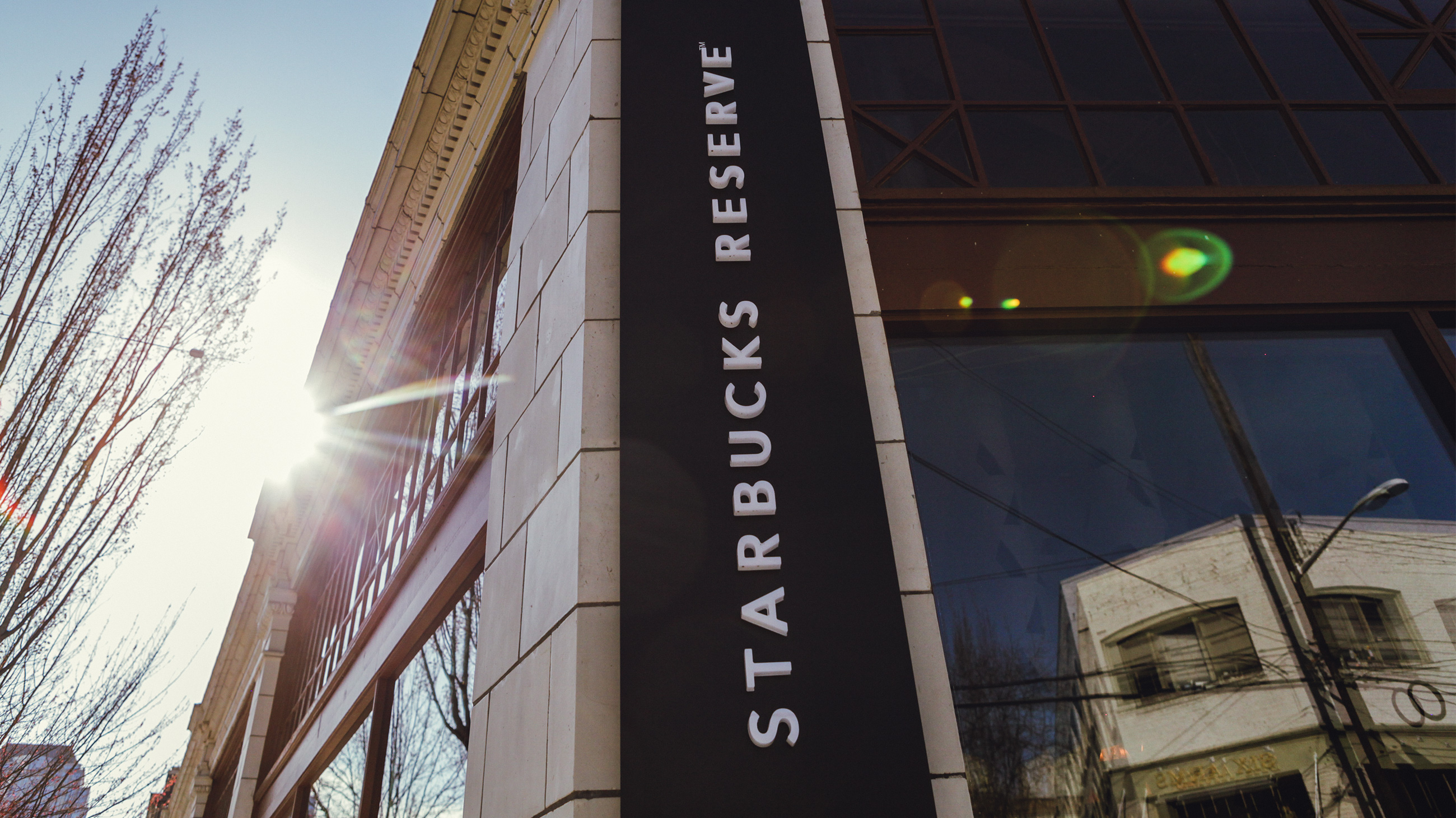 Close us of Starbucks Reserve sign